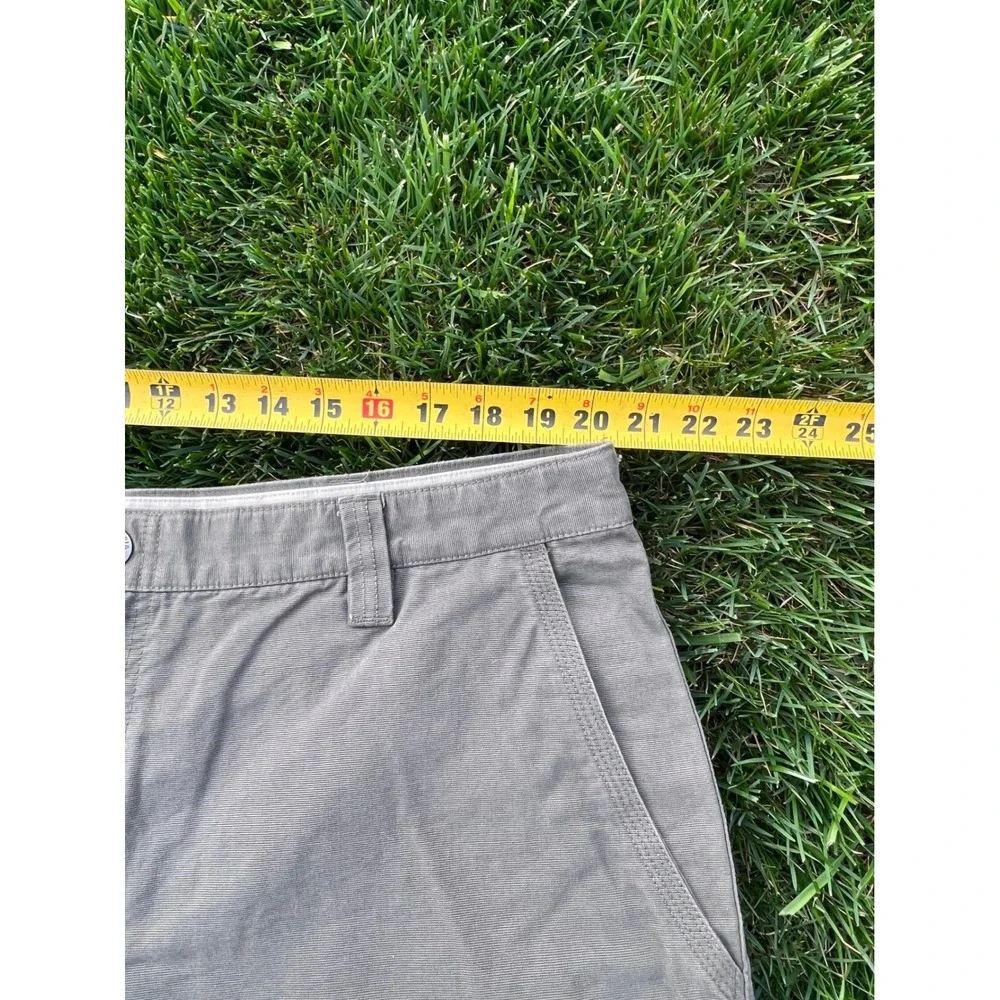 Columbia Mens Ridge Cloth Stonewashed Cotton Utility‎ Shorts Gray 42 hiking